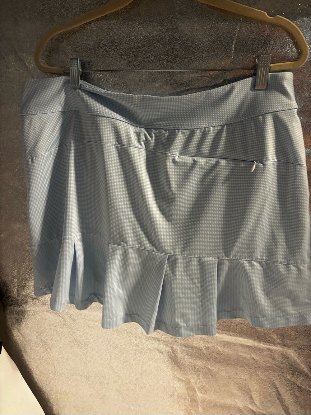 Play Dry Greg Normal Blue Gingham Golf Skort View 5